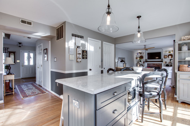 Transitional Kitchen and Living Room Frederick, MD transitional-kitchen