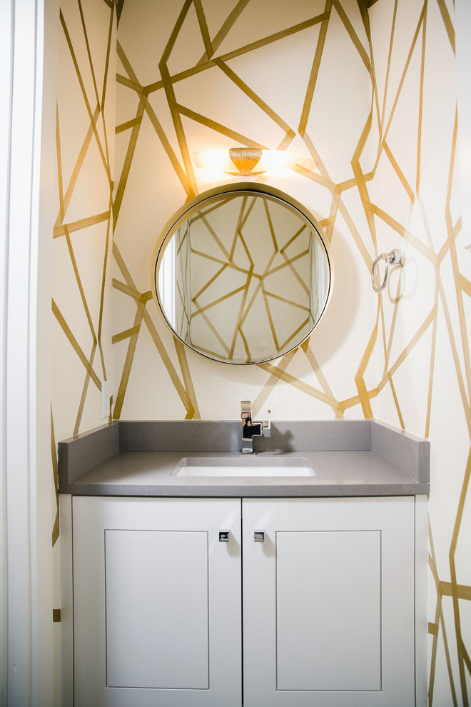 Transitional home design photo in Austin
