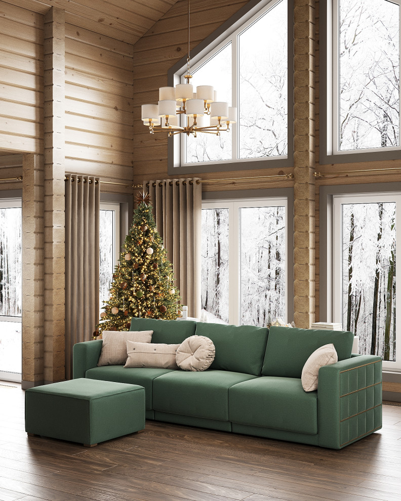 Дизайн гостиной в загородном доме