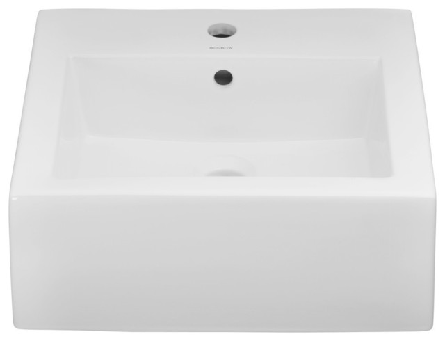 Ronbow Bathroom Sinks ronbow essentials profile 18" square ceramic vessel bathroom sink Ronbow Bathroom Sinks ronbow essentials profile 18" square ceramic vessel bathroom sink