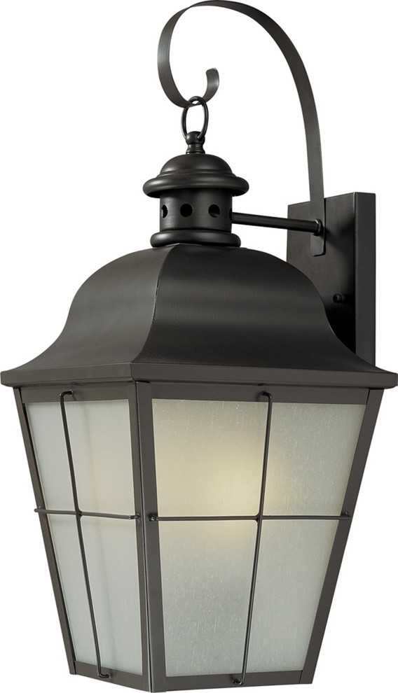 3Light Antique Bronze Exterior Post Traditional