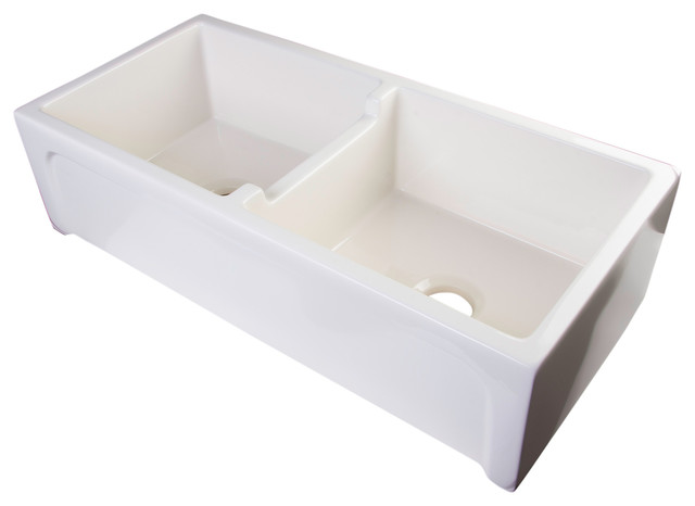 Alfi Ab3918arch B 39 Biscuit Arched A Wall Fireclay Double Bowl Farm Sink Alfi Ab3918arch B 39 Biscuit Arched A Wall Fireclay Double Bowl Farm Sink