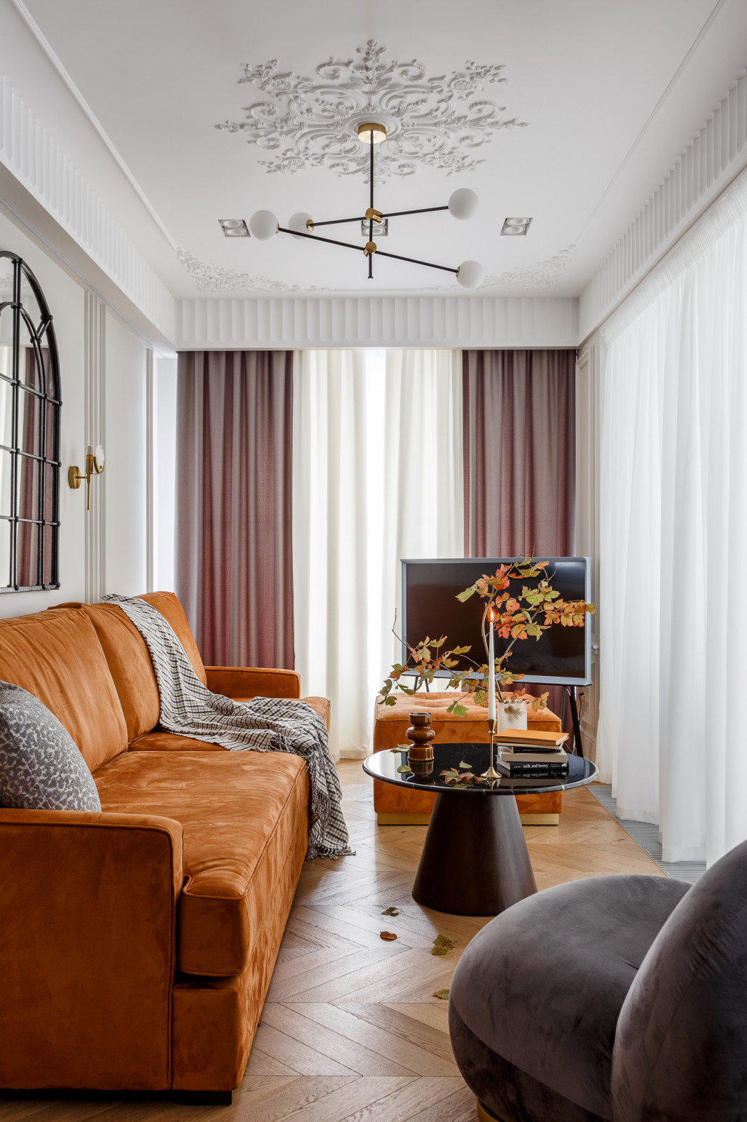 Реализованный дизайн проект квартиры в ЖК "Горный"