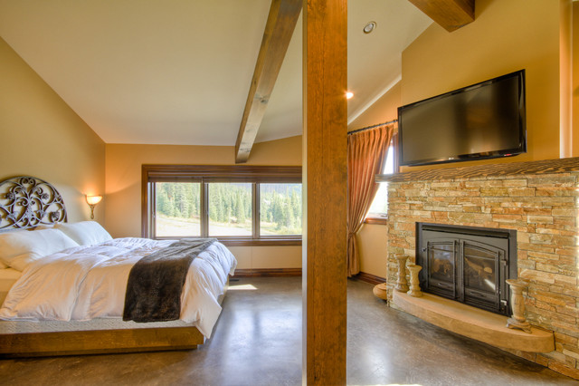 Sun Peaks eclectic-bedroom
