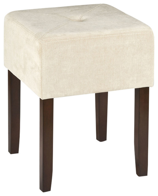 Bellamy Backless Vanity Stool Transitional Vanity Stools And