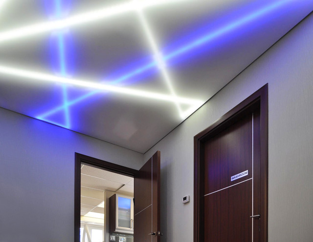LED Backlit Translucent Ceiling moderno-recibidor-y-pasillo