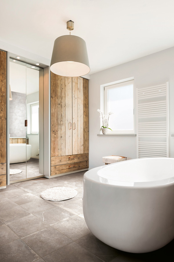 Inspiration for a transitional bathroom remodel in Baltimore