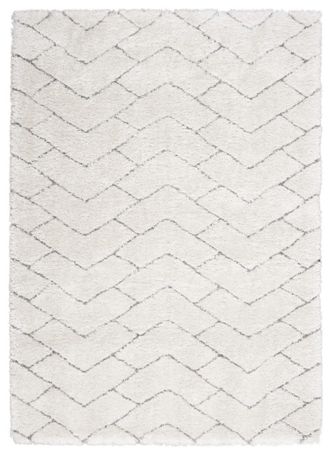 Dreamy Area Rug Nourison Dreamy Shag Ivory/Grey Area Rug, 4'x6' - Contemporary - Area ...