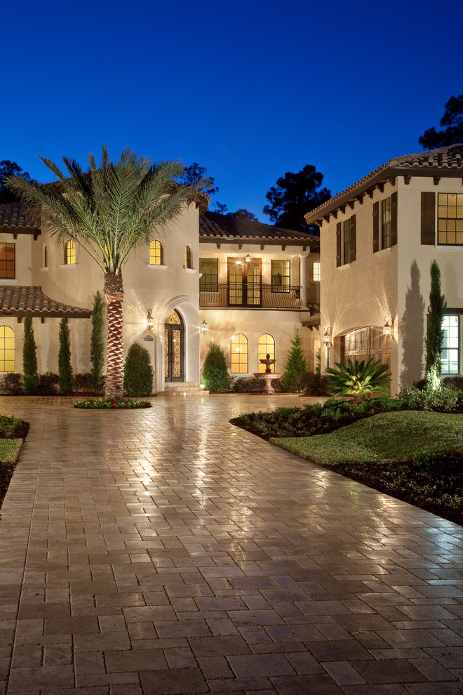This is an example of a mediterranean exterior in Orlando.