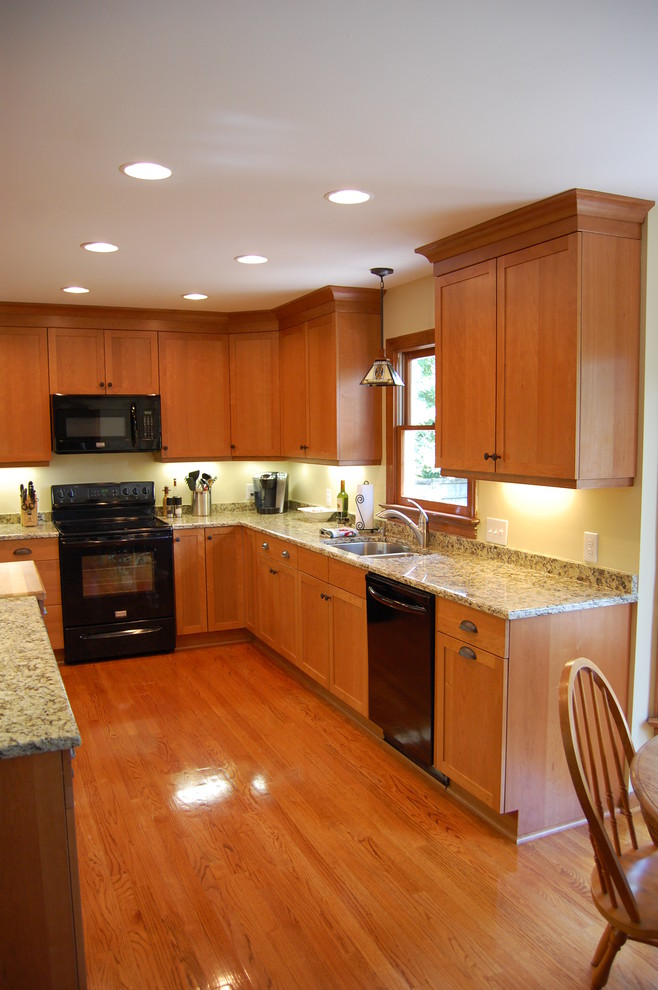 Example of a mountain style kitchen design in Raleigh