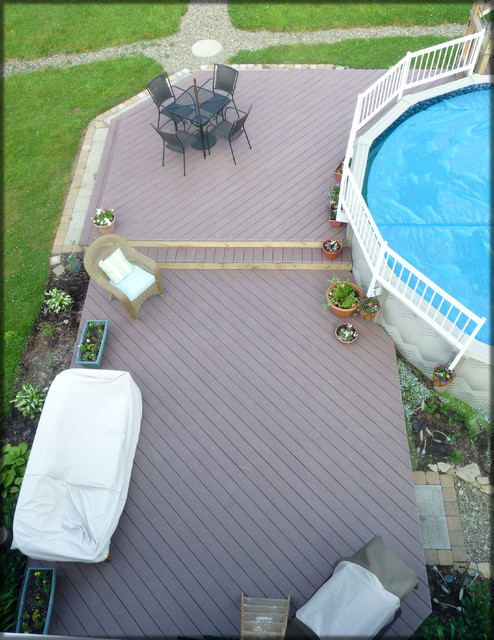 Large Pool Deck contemporary-terrace