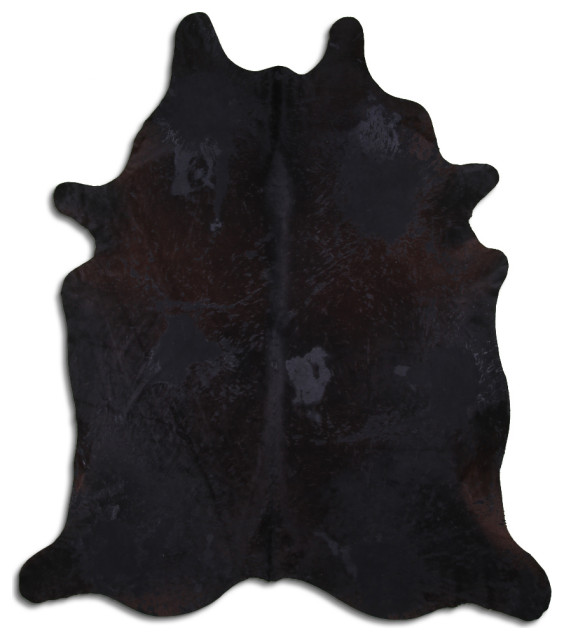 ACID WASHED HAIR ON Cowhide Rug DE DISTRESSED BLACK, 5'x7' to 6'x8 ...