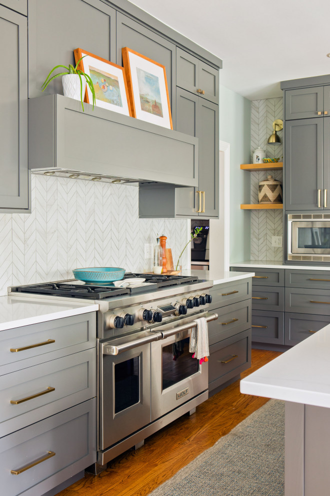 Kitchen - transitional kitchen idea in Chicago