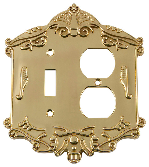NW Victorian Switch Plate With Toggle and Rocker Victorian Switch