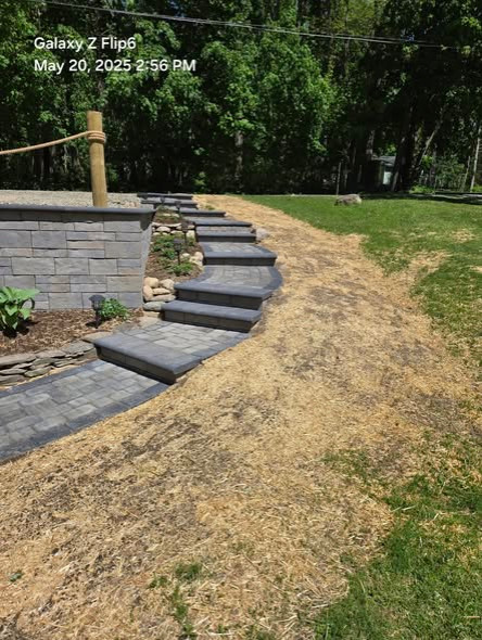 DeWittville Retaining wall & parking