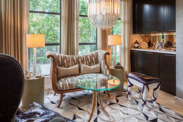 Midtown Modern contemporary-vardagsrum