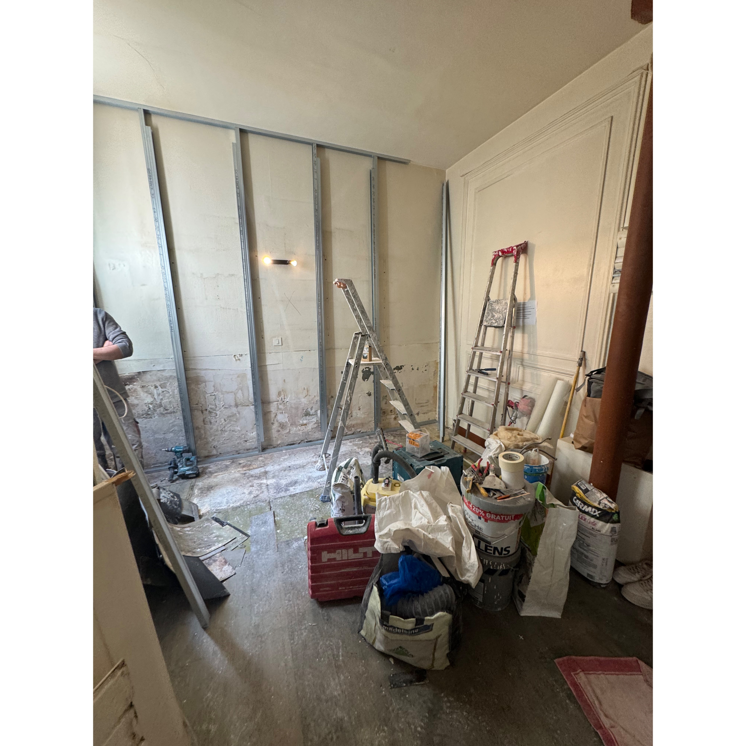Projet Louis Blanc, rénovation d'un studio de 15m2