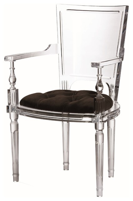 clear acrylic arm chair