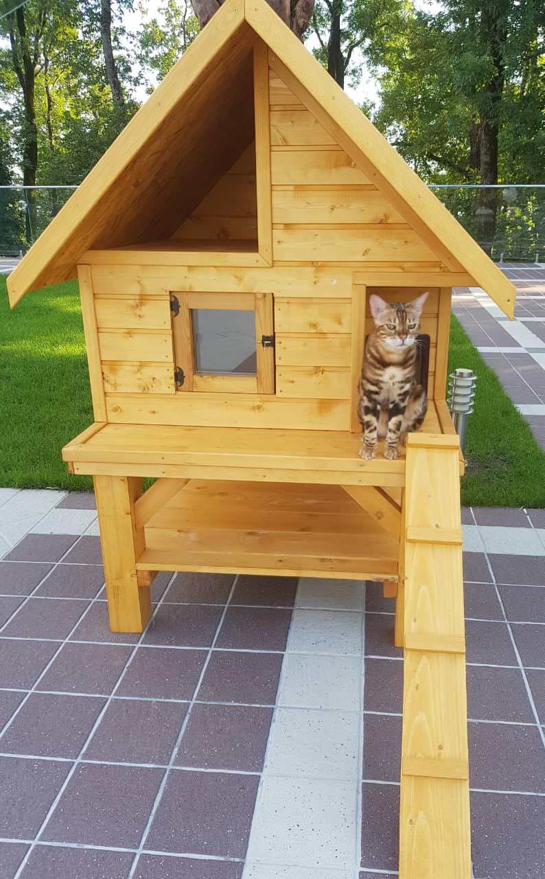 Уличный домик для кошек "Модерн"