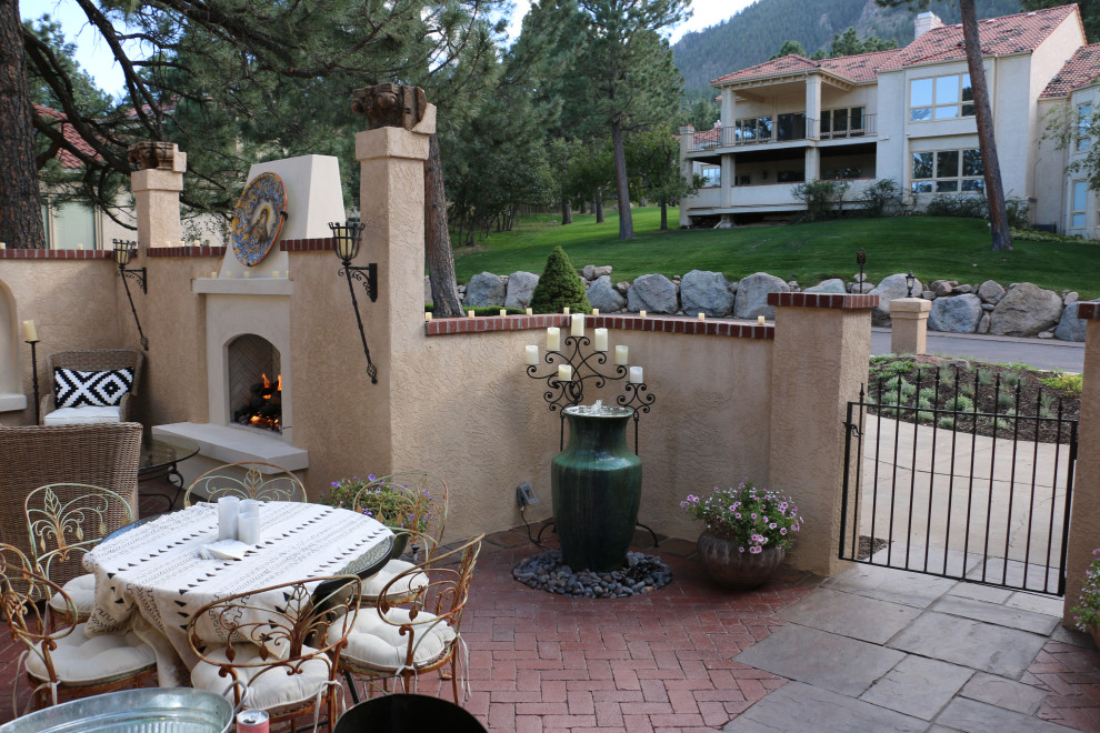 This is an example of a mediterranean patio in Denver.