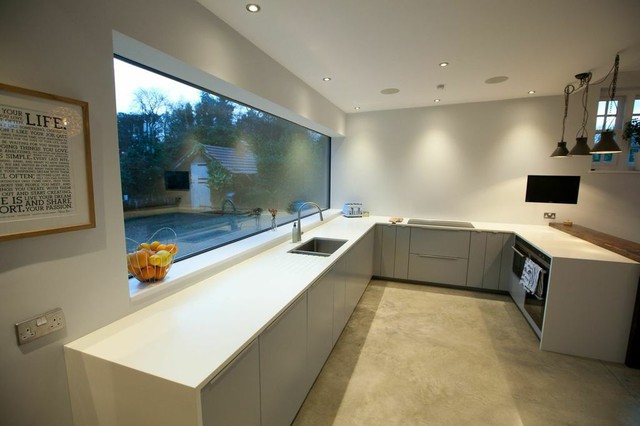 Garage Conversion, Chailey trendy-koekken