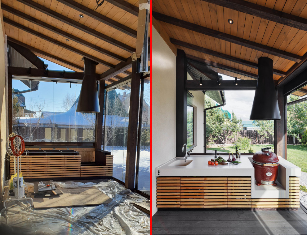 Остекленная терраса ЕЩЕ НЕМНОГО ЛЕТА