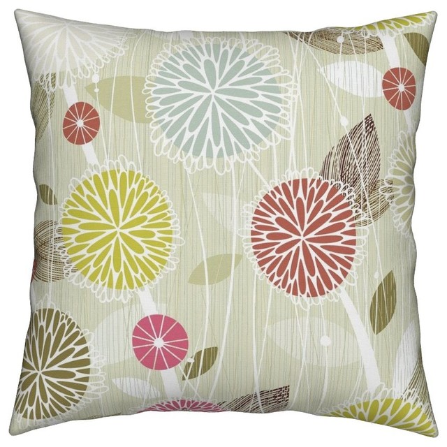 Pastel Nature Modern Floral Mum Spring Classic Throw Pillow