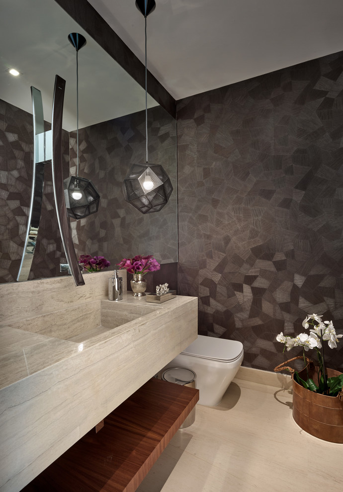 Key Biscayne - Contemporary - Powder Room - Miami - by DESIGN SOLUTIONS ...