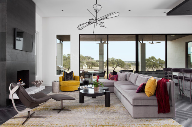 Boot Ranch contemporaneo-salotto