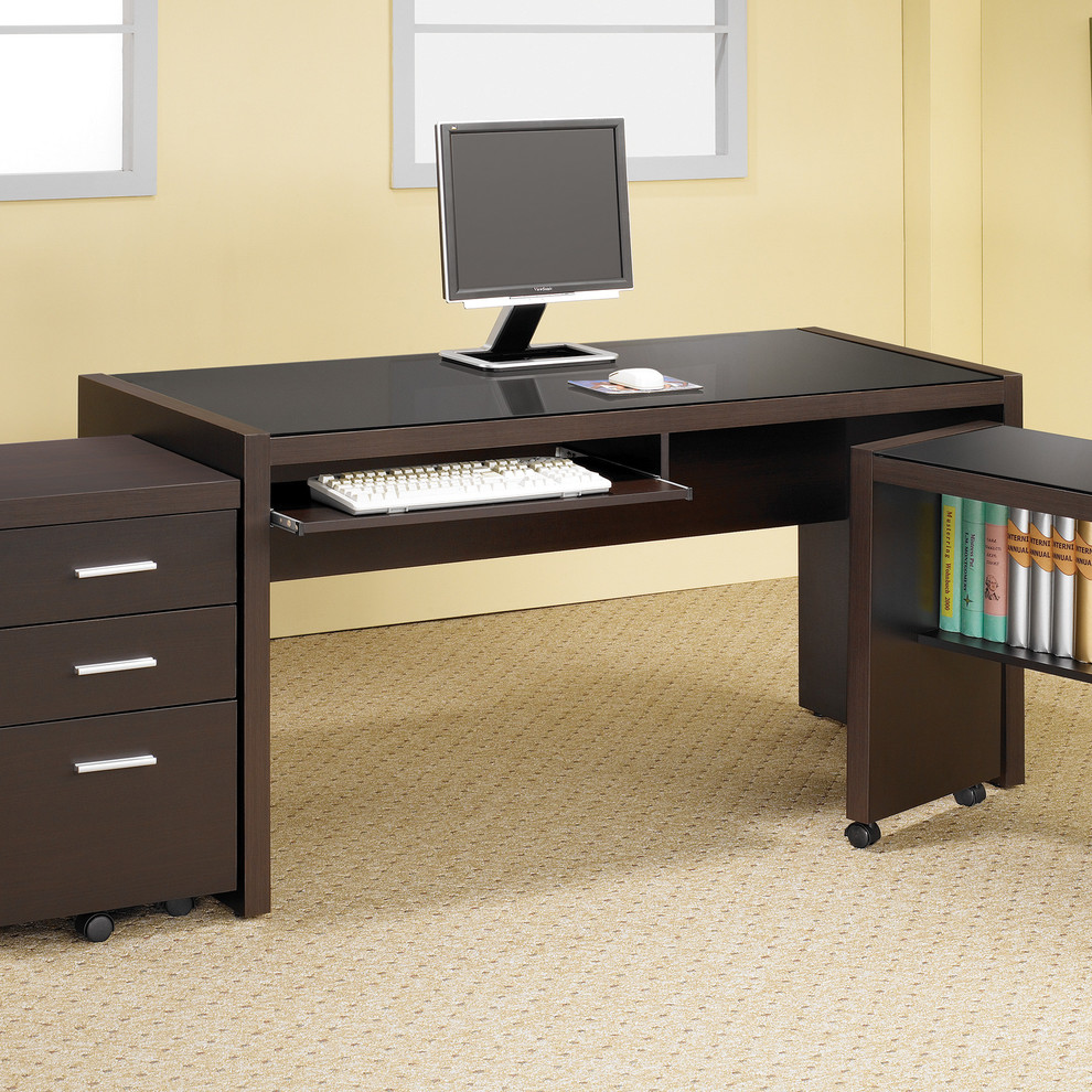 Coaster Cappuccino Computer Desk In Cappuccino Finish 800901