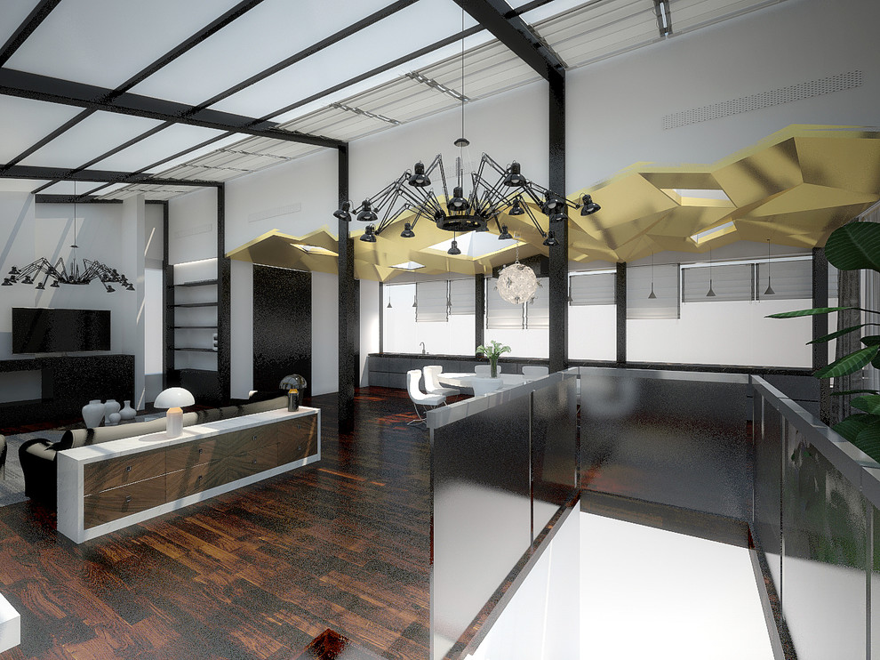 Проект 79 - Интерьер двухуровневой квартиры (2 вариант)