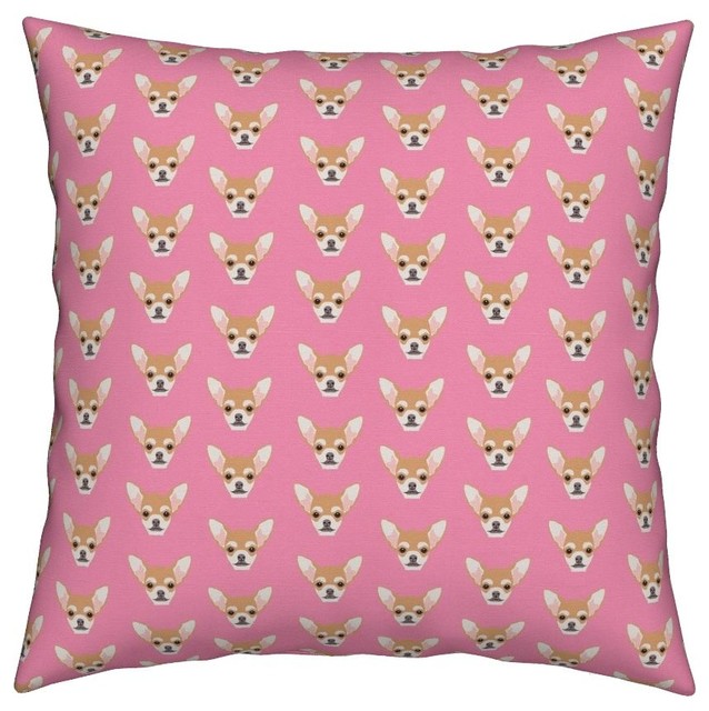Chihuahua Chihuahuas Dog Dogs Pets Animals Throw Pillow