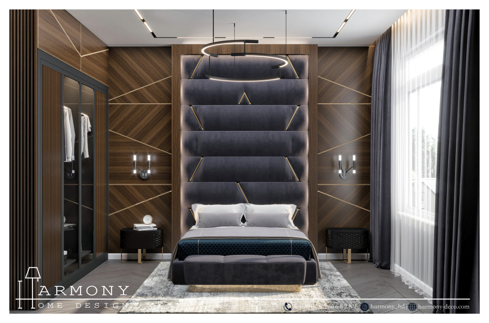 Дизайн-проект спальни общей площадью 25 м2