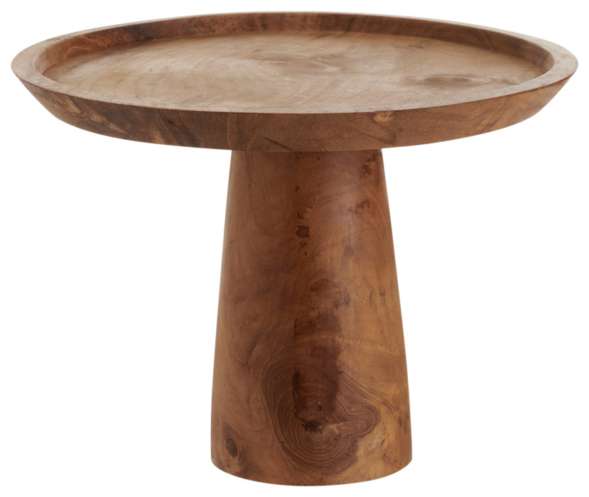 Chiku Teak Wood Serveware Rustic Decorative Plates by DESIGN