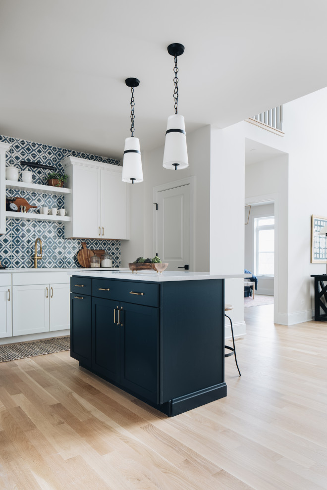 Transitional kitchen photo in Chicago