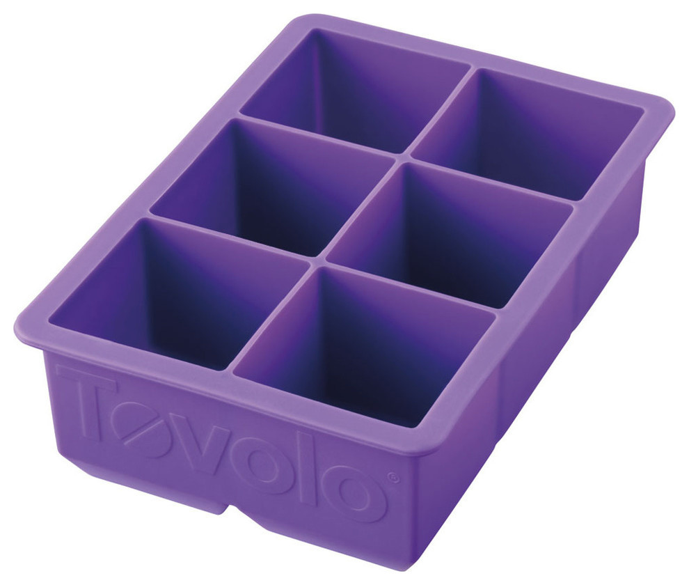 Tovolo Silicone King Cube Tray, Purple