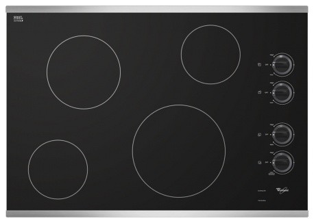 W5CE3024XS 30" Smoothtop Electric Cooktop With 4 Radiant Elements Eco Friendly S