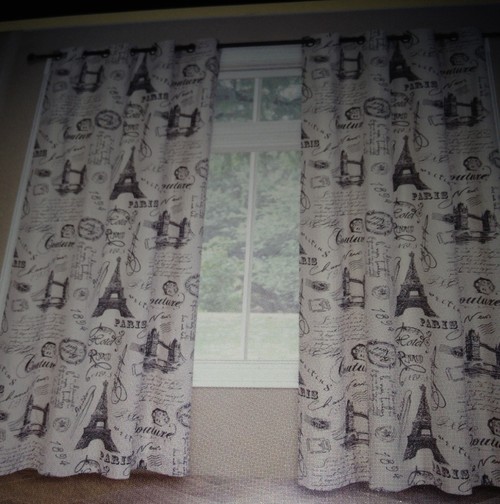 Paris Themed Curtains For Bedroom