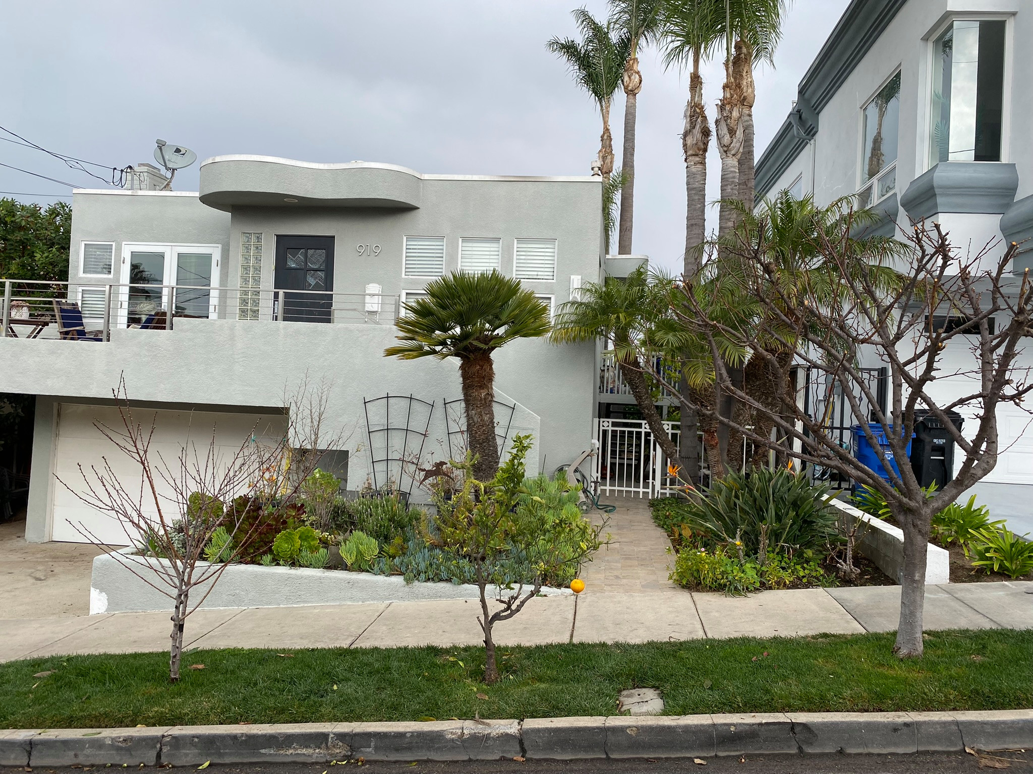 Hermosa Beach, CA: Front Yard Edible Modern Curb Appeal