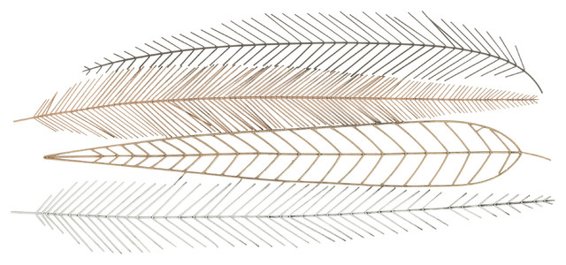 Extra Large Metallic Feather Sculptures Metal Wall Decor 18 X42 - Extra Large Contemporary Metal Wall Art Extra Large Metallic Feather Sculptures Metal Wall Decor 18 X42 - Extra Large Contemporary Metal Wall Art