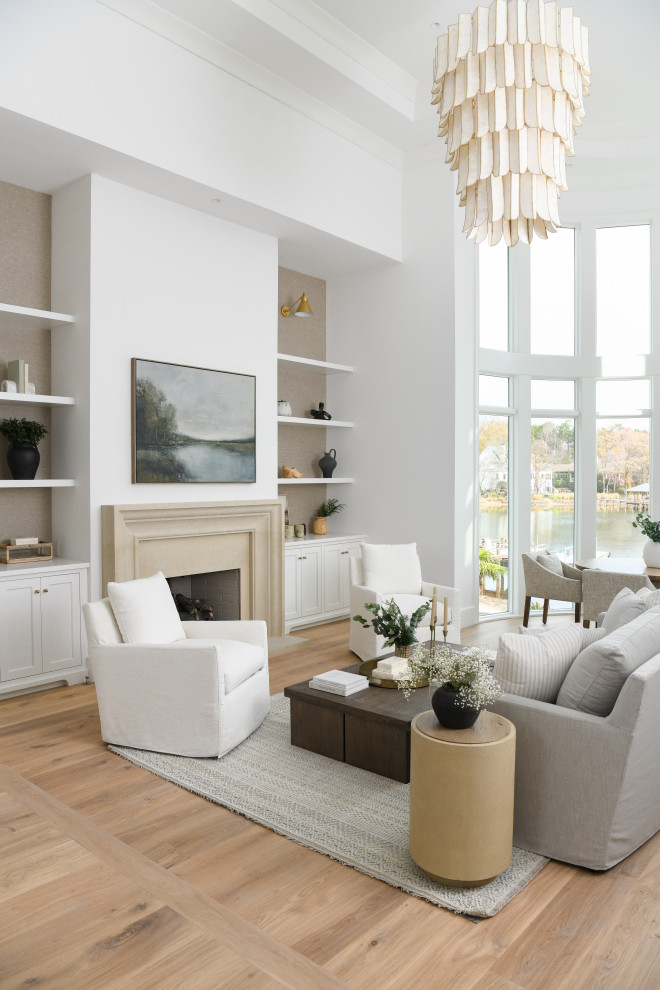 Carolina Coastal - Beach Style - Living Room - Charlotte - by ...