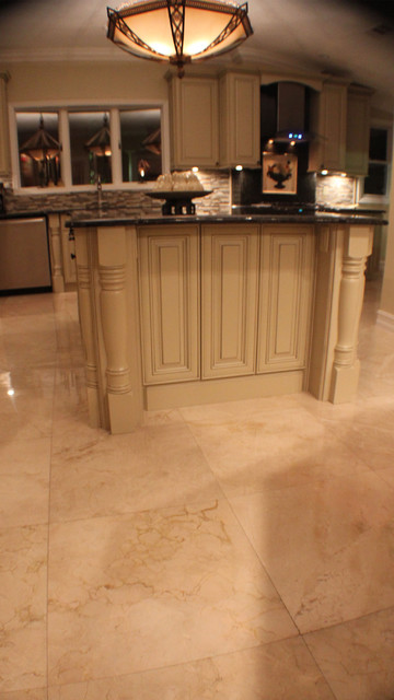 marble floor mediterranean-kitchen