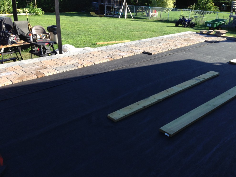 Inspiration for a huge transitional backyard deck remodel