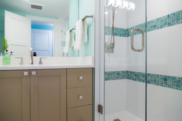 Coastal Chic Condo Renovation-Delray Beach - Beach Style - Bathroom - Miami - by Flourish Delray ...
