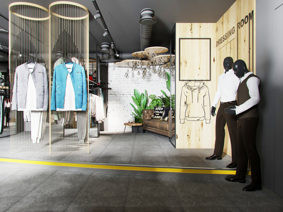 Интерьер магазина одежды
