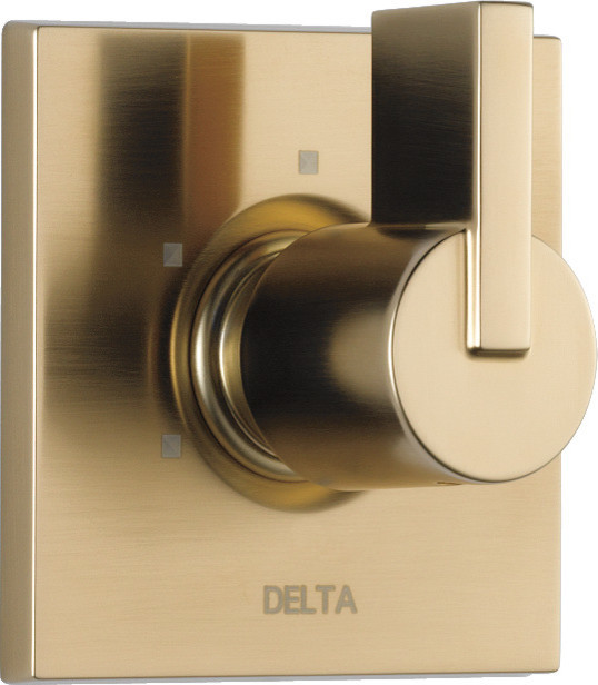 Delta Vero 3-Setting 2-Port Diverter Trim, Champagne Bronze, T11853-CZ