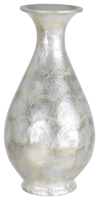 Resin Genuine Seashell Vase