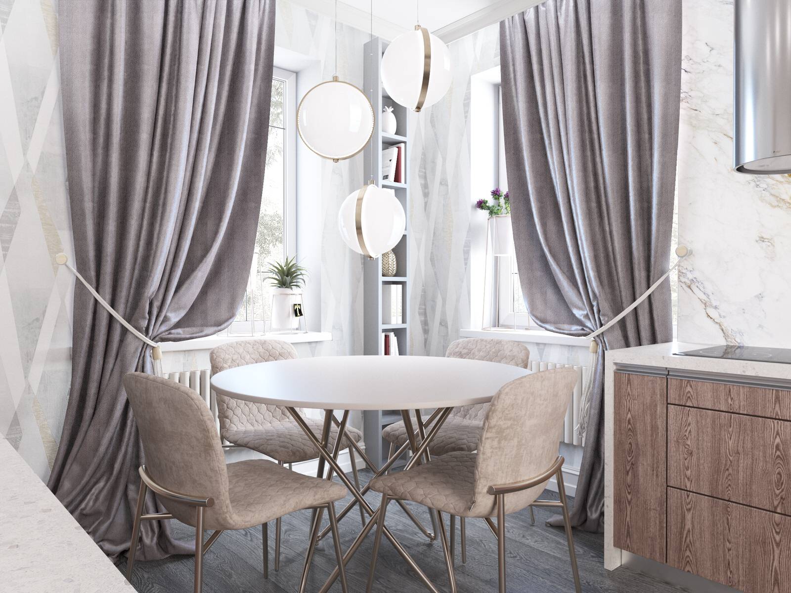 Массив Озерки, дизайн первого этажа коттеджа