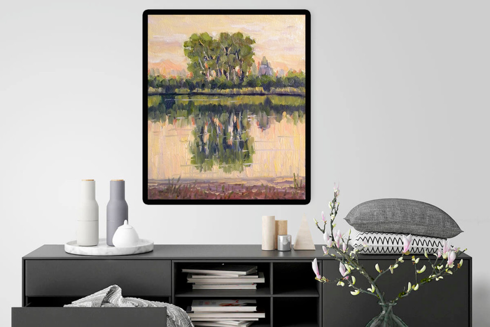 Закат на реке