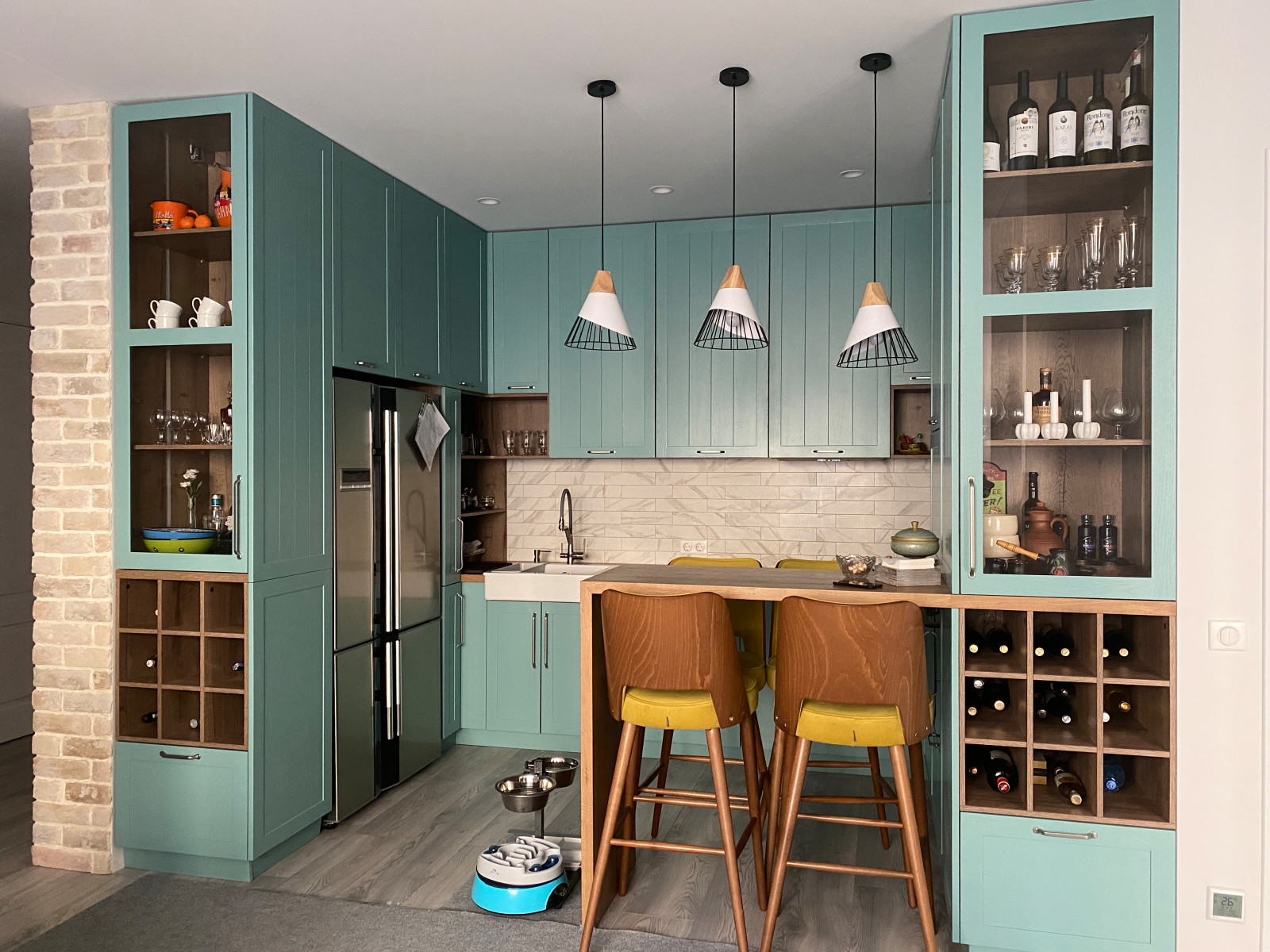 П-образная Кухня в стиле «Прованс»